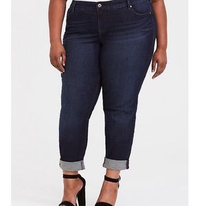 Torrid Dark Wash Boyfriend Jeans
